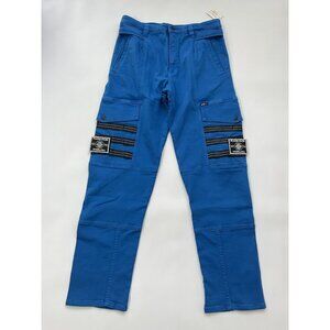 Guess Men’s Places+Faces Cargo Jeans Relaxed Fit Comfort Stretch In Blue Size 32